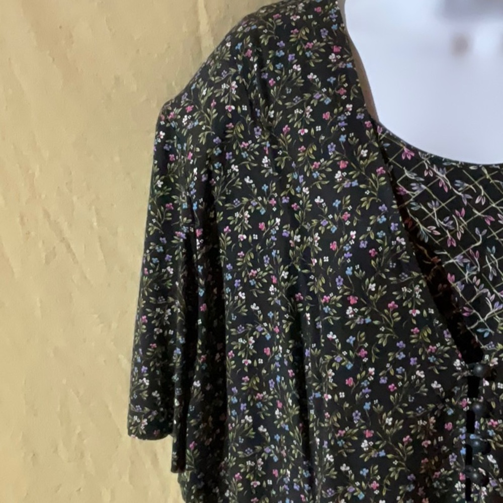 Betsy Lauren Size 24 Printed Dress - Picture 3 of 7